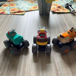 Colorful Monster Truck Trio for Kids